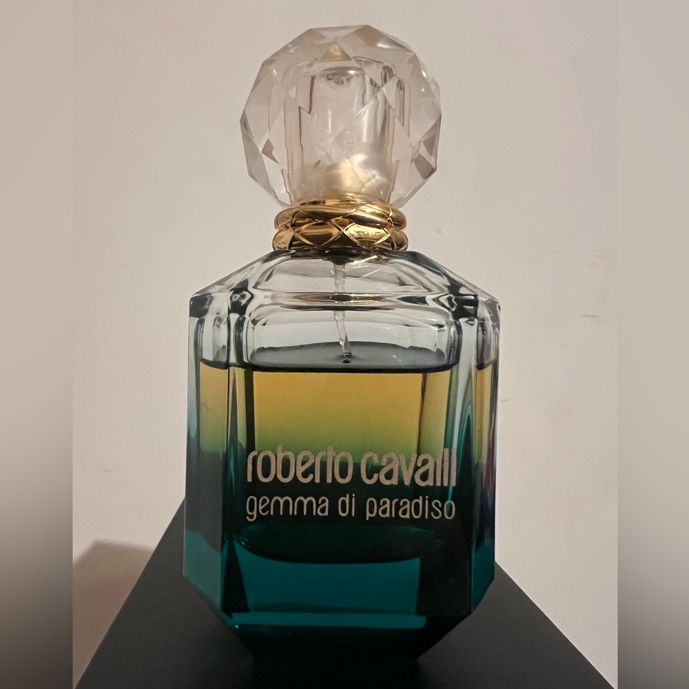 Roberto Cavalli Gemma di Paradiso Eau de Parfum 2.5oz bottle ALMOST FULL